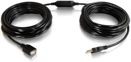 Vista 9 de C2G Cable de extensión USB largo, Cable USB, Cable USB A a A, Negro, 16 pies (4.87 metros), Cables to Go 39010