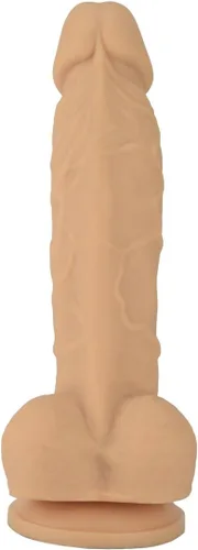 Vista 3 de Consolador de silicona realista, con succión. Premium. 6.7 pulgadas. de Naughty., Piel, 1, 1 Carne