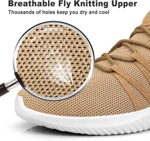 Vista 3 de Feethit - Tenis de correr fáciles de colocar transpirables, ligeros, cómodos, a la moda y antideslizantes para hombre