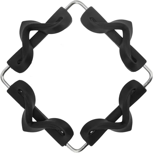 Vista 7 de Silicone Foldable Trivets for Hot Dishes, Expandable Collapsible, Black