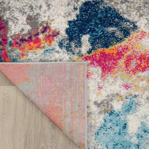 Vista 5 de Rugshop - Alfombra moderna y abstracta de la colección Sky, 2 x 3 pies, multicolor