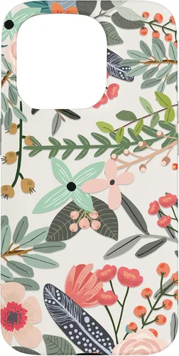 Vista 14 de Cute Colorful Garden Botanical Floral Pattern Case for iPhone 17