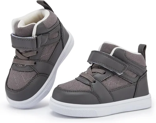 Vista 8 de BMCiTYBM Zapatos de bebé para niños y niñas, zapatos para caminar para niños pequeños, zapatos ligeros antideslizantes para 6, 9, 12, 18, 24 meses