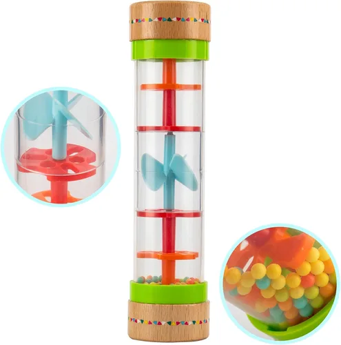 Vista 4 de Musfunny Rainmaker Rain Stick Baby Toy: Instrumento sensorial para niños Arcoír