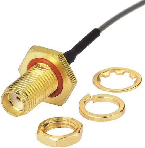 Vista 4 de Superbat Cable coaxial Mini PCI a SMA hembra de baja pérdida de 2 pulgadas para enrutadores inalámbricos, mini tarjetas PCI, extensión de red
