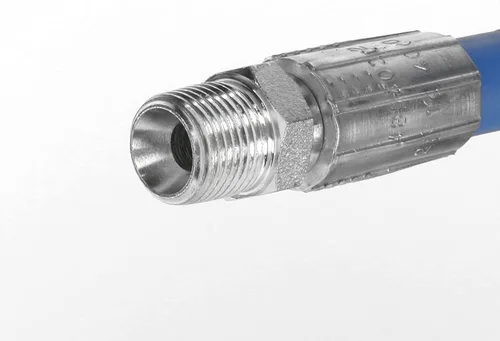 Vista 2 de Schieffer CLEANSTREAM 4000 PSI 3/8 "x 15' Manguera de pluma con acabado mate azul sin marcas