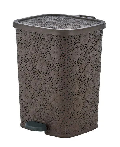 Vista 9 de Bote de basura Step On Beige 6 Litro