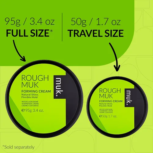 Vista 4 de MUK. Crema formadora de fijación flexible áspera para el cuidado del cabello, crema de brillo natural - 1.7oz