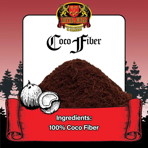 Vista 2 de Royal Gold Medio de cultivo de jardín sin suelo de fibra de coco, 1.76 pies cúbicos, para promover el crecimiento saludable de las plantas