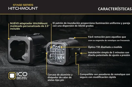 Vista 5 de Kit de luz de reversa Diode Dynamics HitchMount compatible con Toyota 4Runner 2010-2024, C1