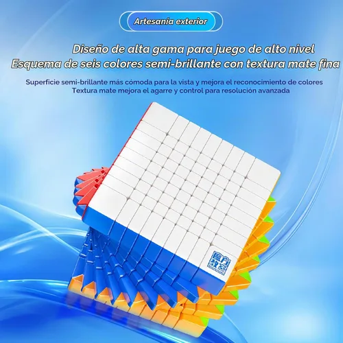 Vista 7 de LiangCuber Cubo de velocidad Moyu Meilong V3 9 x 9 sin calcomanías, Meilong 9x9 V3 Puzzle Cube 2.579 in versión actualizada