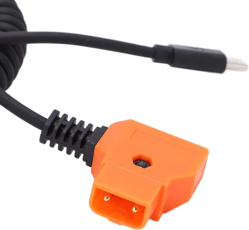 Vista 6 de USB C a D Tap, dispositivo USB C para tableta de teléfono móvil a D Tap Power Flexible Spring Cable adaptador conector para V montaje videocámara