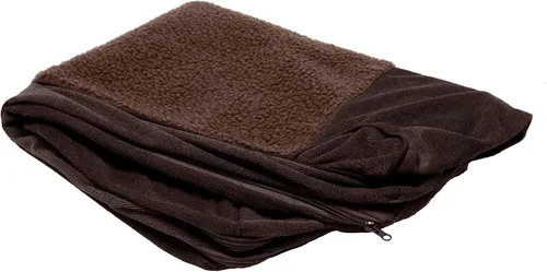 Vista 20 de Furhaven Funda de repuesto para cama de perro, estilo sofá, de pelo sintético y terciopelo, color salvia oscura, talla M