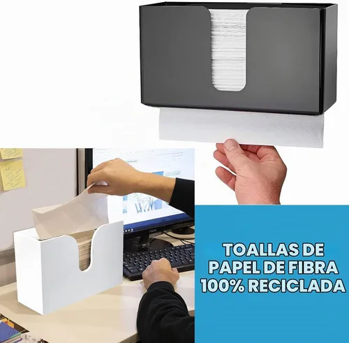 Vista 4 de Perfect Stix - Toallas de papel multiplegables blancas- Paquete de 2-250 ct. Total de 500 toallas