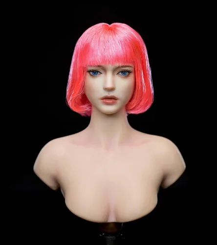 Vista 6 de Esculpe de cabeza femenina a escala 1/6, figura de acción de anime de belleza para niña, cabeza tallada para soldado femenino de 12 pulgadas, PH TBL