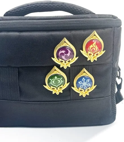 Vista 4 de Genshin Impact Vision Broche Pines Broche luminoso Ojo de Dios Accesorios para proyectos de juego para mujer