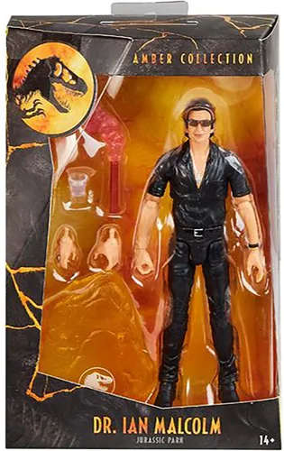 Vista 2 de Mattel Jurassic World Amber Collection Dr. Ian Malcolm - Figura de acción de 6.5 pulgadas
