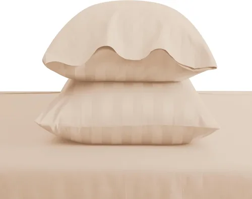 Vista 6 de Juego de 2 fundas de almohada 100% de algodón egipcio, fundas de almohada refrescantes de 400 hilos, fundas de almohada suaves y transpirables