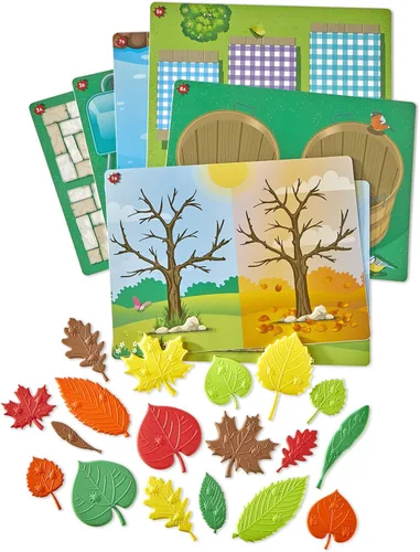 Vista 5 de hand2mind Juego de actividad matemática de hojas sensoriales, juego de patrones, rompecabezas de formas, tarjetas de bloques de patrones, contadores