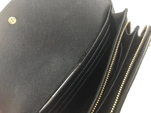 Vista 5 de Michael Kors Jet Set - Cartera de piel con solapa delgada