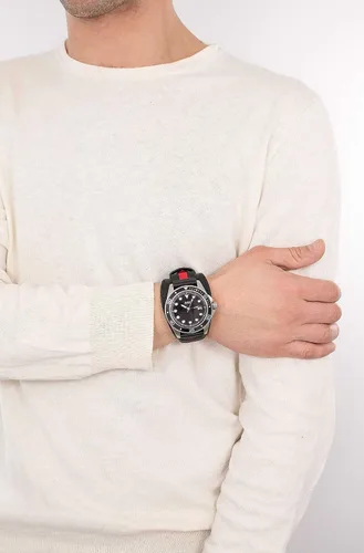 Vista 5 de GUESS Factory Mens Red and Black Cuff Watch NS