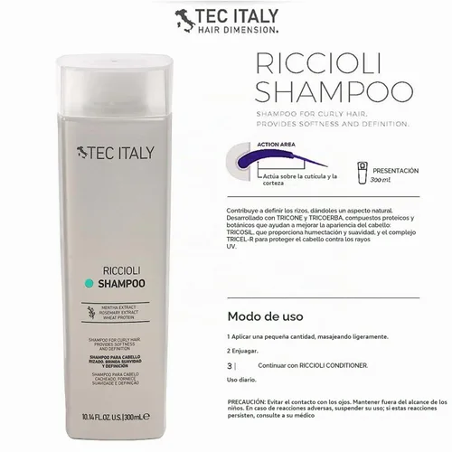 Vista 2 de Tec Italy Hair Dimension Style Riccioli Champú 10.1 oz por Tec Italy