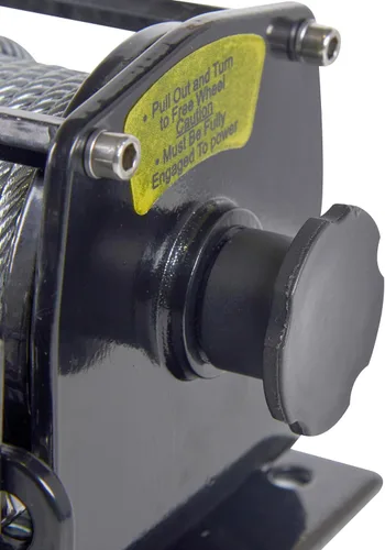 Vista 7 de Warrior Winches Ninja 2000 libras - Cabrestante eléctrico premium de 12V para ATV/UTV con cable de acero, compacto y potente de 12 voltios - Viene