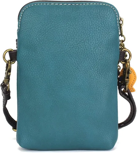 Vista 3 de CHALA Cat Collection Cell Phone Crossbody Purse-Women PU LeatherCanvas Multicolor Handbag with Adjustable Strap