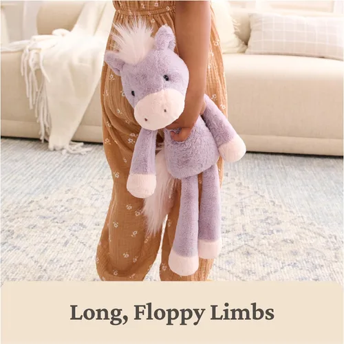 Vista 4 de GUND Amigos para llevar de peluche, juguete de caballo de peluche Penni Pony, caballo de juguete para edades de 1 año en adelante, lila, 15 pulgadas