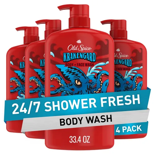 Vista 13 de Old Spice Jabón corporal limpiador para hombres, 3X Defense, 24/7 ducha fresca con aroma duradero, 2 en 1 para cuerpo y cara, Bearglove con aroma