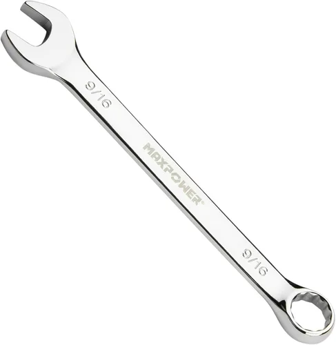 Vista 17 de MAXPOWER - Llave combinada de 1 pulgada, llaves de grado industrial con extremo de caja de 12 puntos, acero al cromo vanadio duradero con diseño