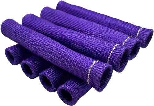 Vista 10 de Mangas protectoras para cables de bujía con aislamiento de protección térmica, cubierta de blindaje térmico de 1200 grados, 6 pulgadas para auto