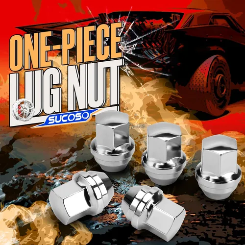Vista 6 de Tuerca de llanta OEM 9/16-18 para ruedas Dodge Ram 1500 Dakota Durango, 20 piezas 9/16 One Piece Design Lug Nuts for Chrysler Aspen Mitsubishi