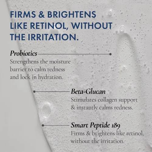 Vista 4 de Glowbiotics Limpiador revitalizante probiótico – Lavado facial antienvejecimiento con péptidos – 10 oz – Gel hidratante para piel hormonal, seca
