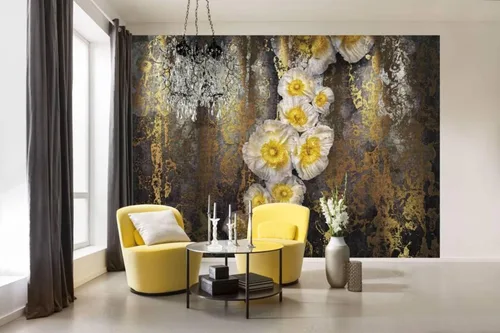 Vista 2 de Komar 8-963 Serafina - Mural de pared, color amarillo
