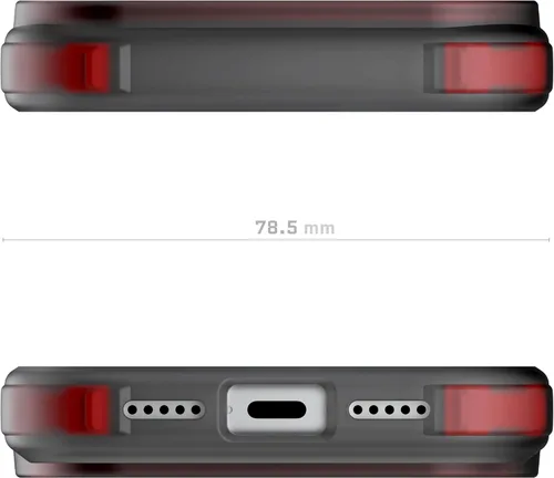 Vista 153 de Ghostek Covert Clear - Funda transparente para iPhone 15 Plus, silicona a prueba de golpes, compatible con accesorios Apple MagSafe, funda Negro