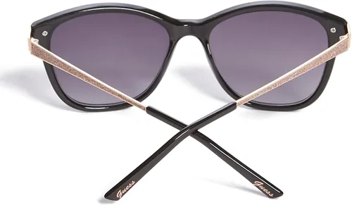 Vista 3 de GUESS Factory Womens Glitter Oversize Square Retro Sunglasses
