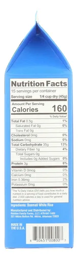 Vista 2 de Ralston Family Farms Arroz Basmati blanco, 24 OZ