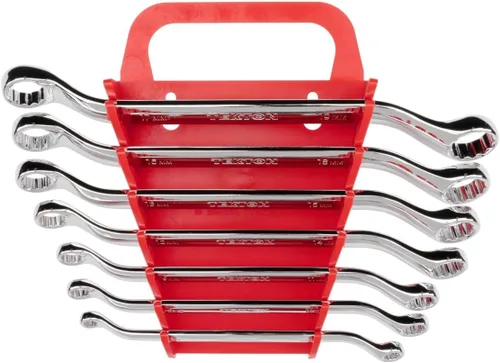 Vista 26 de TEKTON Juego de 5 llaves de caja con desvío de 45 grados con organizadores modulares (1/4-13/16 pulgadas) WBE95101