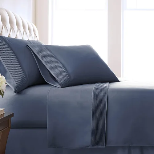 Vista 15 de Southshore Fine Linens®, juego de ropa de cama con bolsillo profundo, Microfibra, Negro, gemelo