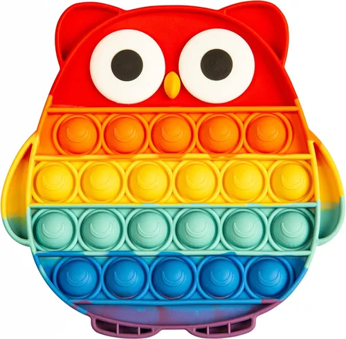 Vista 10 de Juguete sensorial para la ansiedad de burbuja de empuje, juguetes sensoriales para apretar, regalos novedosos para niños y niñas, herramientas