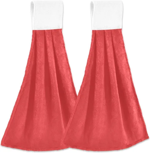 Vista 33 de Juego de 2 toallas de mano amarillas y naranjas, suaves, absorbentes, decorativas, para baño, secado rápido, barra de té, toalla colgante para baño