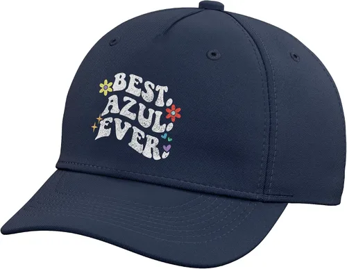 Vista 11 de Retro Groovy Best Azul Ever First Name Mother's Day Girl Adjustable Baseball Hat