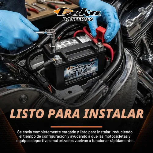 Vista 4 de Deka Power Sports ETX20L batería