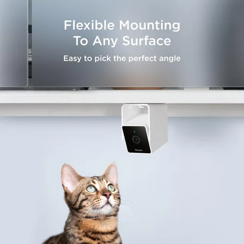 Vista 6 de Petcube Cam Cámara Wi-Fi interior para mascotas y de seguridad con aplicación para teléfono, monitor de mascotas con audio y video bidireccional