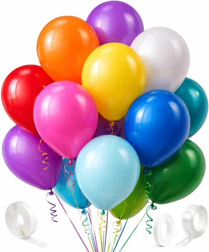 Vista 9 de Kit de guirnalda de globos azules y blancos plateados, 60 globos de látex de confeti azul cromado, blanco y plateado de 12 pulgadas para baby