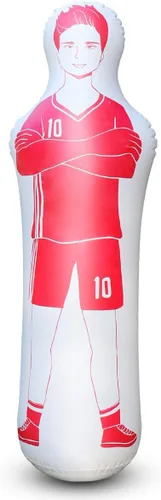 Vista 10 de SUNSHINEMALL Maniquíes inflables para práctica de fútbol americano con postes, equipo de entrenamiento de fútbol Muñeco de pared para portero