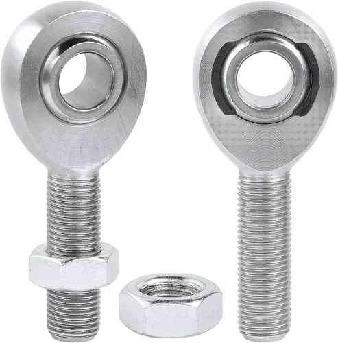 Vista 2 de Kit de extremo de varilla de junta Heim de 1/2 pulgada, kit de extremos de varilla de cromo de 0.5 pulgadas para dirección, suspensión, barras