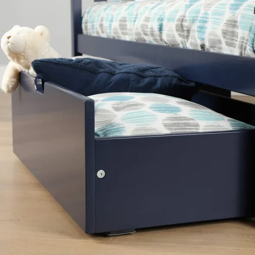Vista 3 de Max & Lily - Cajones de almacenamiento para debajo de la cama, color azul.