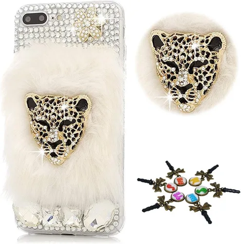 Vista 6 de Bling Case Compatible Huawei Mate SE/Honor 7 - Elegante - 3D Handmade Design Bling Cover Case for Huawei Mate SE/Honor 7X Flores de camelia